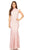 Eureka Fashion - 2061 Allover Lace High Neckline Mermaid Dress