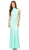Eureka Fashion - 2061 Allover Lace High Neckline Mermaid Dress