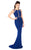 Mac Duggal Flash - 2062L Crisscross-Paneled Illusion Jersey Gown