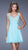 La Femme - 20631 Empire Lace Cocktail Dress in Blue