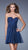 La Femme - 20632 Strapless Illusion Applique Dress in Blue