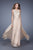 La Femme - 20638 Illusion Jewel A-Line Gown in Neutral