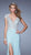 La Femme - 20648 Embroidered V-neck Jersey Dress In Green