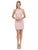 Dancing Queen - Jeweled Waist Sheath Dress 2065 in Pink