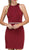Dancing Queen - 2065 Jeweled Waist Sheath Cocktail Dress In Red