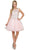 Dancing Queen - 2066 Ornate Illusion Basque Cocktail Dress