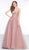 Colors Dress - 2066 Corset Sweetheart Pleated Ballgown In Pink