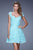La Femme - 20699 Lace Sweetheart A-line Dress in Green