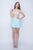 Nina Canacci - 206 Scallop-Trimmed Plunging V-Neck A-Line Dress