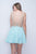 Nina Canacci - 206 Scallop-Trimmed Plunging V-Neck A-Line Dress