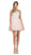 Crystal Embellished A-Line Cocktail Dress - ADASA