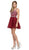 Crystal Embellished A-Line Cocktail Dress - ADASA