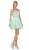 Crystal Embellished A-Line Cocktail Dress - ADASA