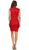Eureka Fashion - Fitted Sequined Lace Cocktail Dress