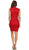 Fitted Sequined Lace Cocktail Dress