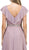 Dancing Queen - 2072 Butterfly Sleeve Wrap Evening Gown in Brown