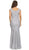 Eureka Fashion - 2072 Sleeveless Lace Sequins Mermaid Gown in Silver