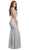 Eureka Fashion - 2072 Sleeveless Lace Sequins Mermaid Gown in Silver