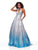 Clarisse - 3820 Plunging Halter Sequined Ballgown In Silver