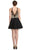 Dancing Queen - 2078 Strapless Gilded Lace Cocktail Dress