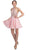 Dancing Queen - 2078 Strapless Gilded Lace Cocktail Dress