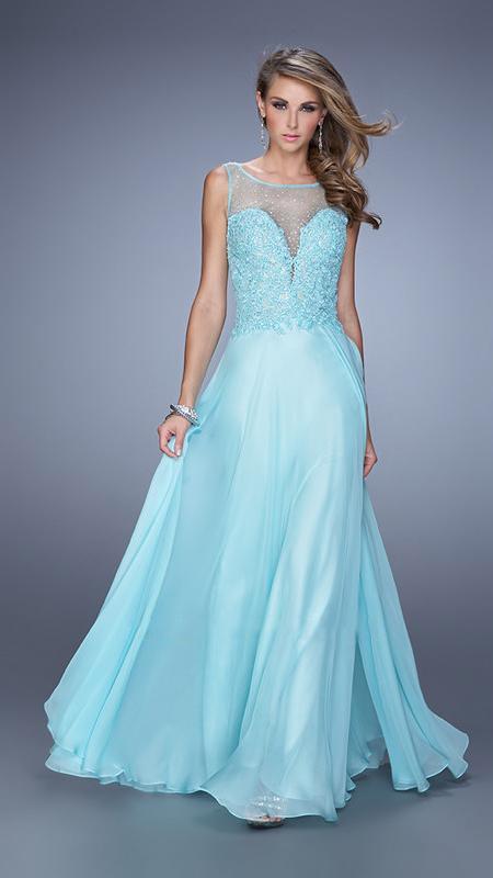 La Femme - Prom Dress 20785 in Blue