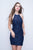 Nina Canacci - 207 Sheer Floral Lace Halter Dress