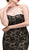 Eureka Fashion - Strapless Corset Bodice Lace Sheath Evening Gown