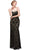 Eureka Fashion - Strapless Corset Bodice Lace Sheath Evening Gown