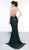 Colors Dress - 2080 Plunging Floral Sequined Mesh Gown