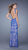 La Femme - 20811 Lace Halter Jersey Dress In Electric Blue