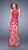 La Femme - 20811 Lace Halter Jersey Dress In Cranberry
