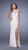 La Femme - 20811 Lace Halter Jersey Dress In White