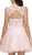 Dancing Queen - 2085 Jewel Sprinkled Illusion Cocktail Dress