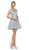 Dancing Queen - 2085 Jewel Sprinkled Illusion Cocktail Dress