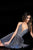 Jovani - 2087 Halter Plunging Neckline Pleated Glitter Short Dress in Purple