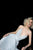 Jovani - 2087 Halter Plunging Neckline Pleated Glitter Short Dress in Silver