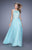 La Femme - 20899 Rhinestone Embellished Chiffon Gown In Green