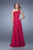 La Femme - 20907 Beaded Asymmetric A-line Dress In Pink