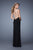 La Femme - 20958 Illusion Bateau Jersey Dress In Black