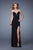 La Femme - 20958 Illusion Bateau Jersey Dress In Black