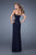La Femme - 20972 Embellished Sweetheart Sheath Dress In Blue