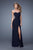La Femme - 20972 Embellished Sweetheart Sheath Dress In Blue