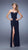 La Femme - 20993 Sweetheart Jersey Sheath Dress In Navy