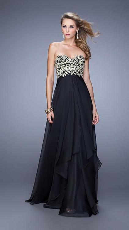 La Femme - Prom Dress 20994 in Black