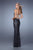 La Femme - 20999 Glittering Sweetheart Sheath Dress In Black