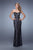 La Femme - 20999 Glittering Sweetheart Sheath Dress In Black