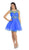 May Queen - Stunning Beaded Illusion Neck Cocktail Dress