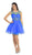 Stunning Beaded Illusion Neck Cocktail Dress