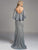 Lara Dresses - Embellished Shawl Sheath Evening Gown 33234, Gray